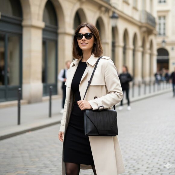 Gianni Versace Vintage Black Ribbed Leather Convertible Shoulder Bag - Picture 14 of 15